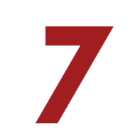 S7 - Number 7 isolated